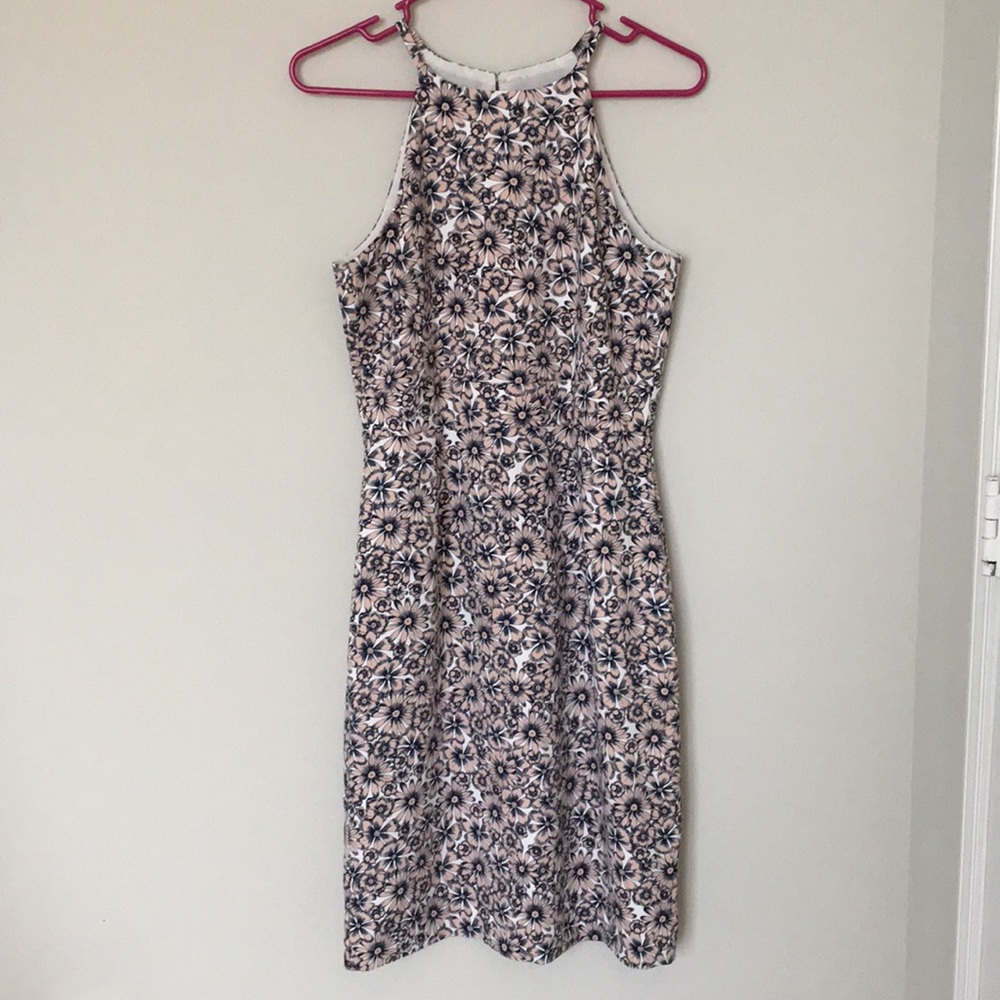Light pink and blue flower dress
